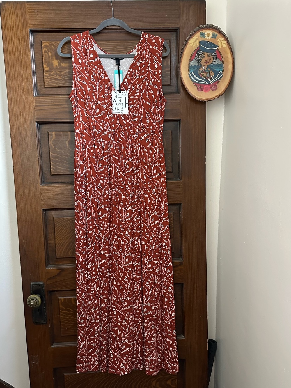 41 Hawthorn Adelina Knit Maxi Dress in Burnt Orange, Large, NWT - Picture 5 of 9